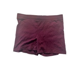 Skims Women's Maroon Wine Soft Lounge Boxer Short Size Large NWT
